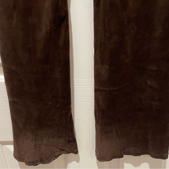 Juicy Couture Womens Track Pants Joggers Brown Velour Pants P - Picture 7 of 9